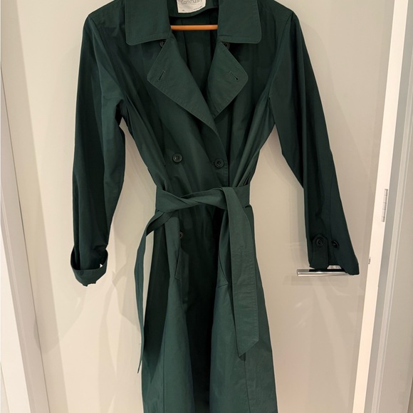 Community Forest Green Trench/Duster Coat - Picture 2 of 5